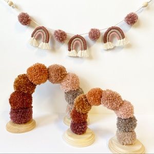 Rainbow Theme Decoration Set Garland Table Centerpieces Baby Room Kids Party